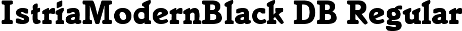 IstriaModernBlack DB Regular font - istriamodernblack-regulardb.ttf