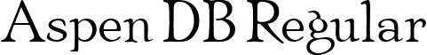 Aspen DB Regular font - aspen-regulardb.ttf