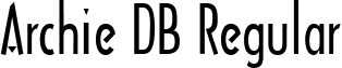 Archie DB Regular font - archie-regulardb.ttf