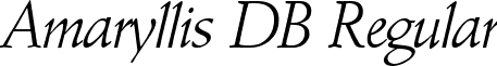 Amaryllis DB Regular font - amaryllis-regulardb.ttf