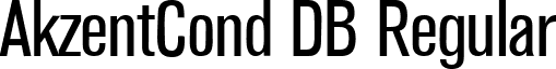 AkzentCond DB Regular font - akzentcond-regulardb.ttf