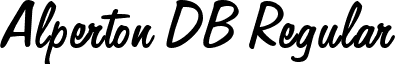 Alperton DB Regular font - alperton-regulardb.ttf