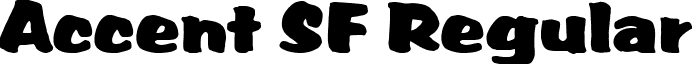 Accent SF Regular font - accentsf.ttf