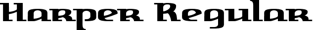 Harper Regular font - harper__.ttf