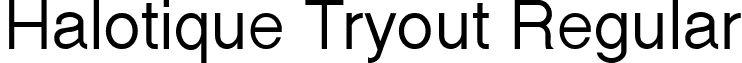 Halotique Tryout Regular font - halot___.ttf