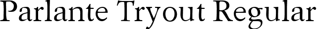 Parlante Tryout Regular font - parlt___.ttf