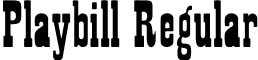 Playbill Regular font - playbi.ttf