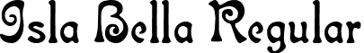 Isla Bella Regular font - Islabell.ttf