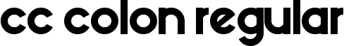 CC Colon Regular font - CC Colon.ttf