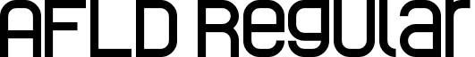 AFLD Regular font - AFLD.ttf