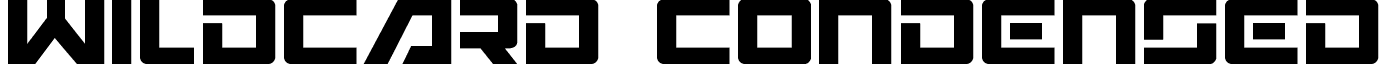 Wildcard Condensed font - wildcardcon2.ttf
