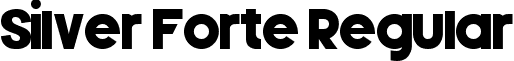 Silver Forte Regular font - Silver ForteDEMO.ttf