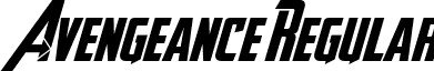 Avengeance Regular font - AVENGEANCE.ttf