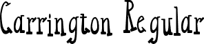 Carrington Regular font - carrington.ttf