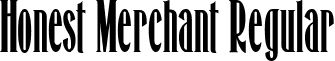 Honest Merchant Regular font - Honest_Merchant.ttf