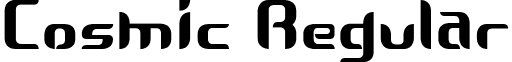 Cosmic Regular font - COSMIC__.TTF