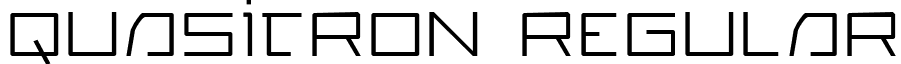 Quasitron Regular font - quasitron.ttf