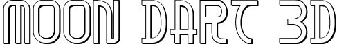 Moon Dart 3D font - moondart3d.ttf