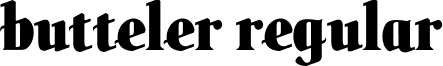 butteler Regular font - butteler.ttf