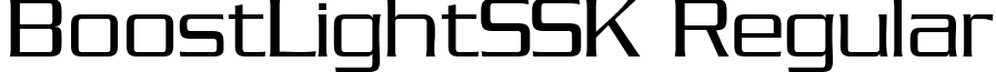 BoostLightSSK Regular font - techno-scifi-futuristicboostlightssk-regular.ttf