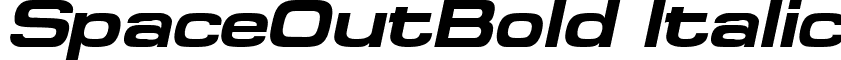 SpaceOutBold Italic font - spaceoutbolditalic.ttf