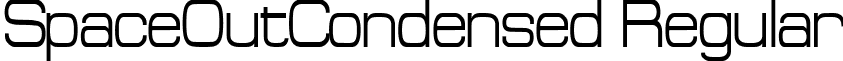 SpaceOutCondensed Regular font - spaceoutcondensed.ttf