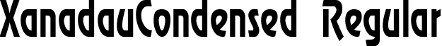 XanadauCondensed Regular font - xanadaucondensed.ttf