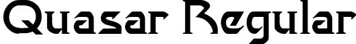 Quasar Regular font - quasar.ttf