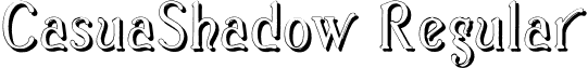 CasuaShadow Regular font - Casua_s.ttf