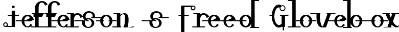 Jefferson's Freed Glovebox font - jefffg__.ttf