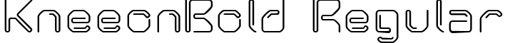 KneeonBold Regular font - kneeonbold.ttf