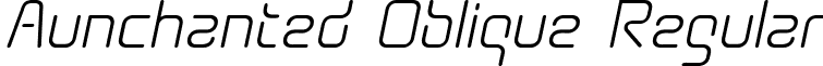 Aunchanted Oblique Regular font - aunchantedoblique.ttf