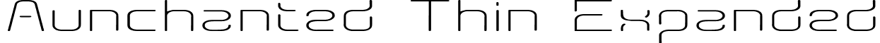 Aunchanted Thin Expanded font - aunchantedthinexpanded.ttf