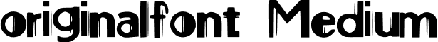originalfont Medium font - tavera_typogr.ttf