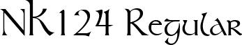 NK124 Regular font - NK124.ttf