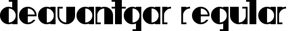 Deavantgar Regular font - Deavantgar.otf