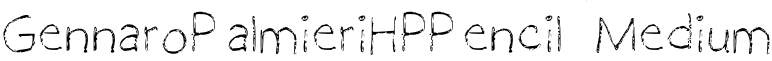 GennaroPalmieriHPPencil Medium font - Gennaro_Palmieri_HP_Pencil.ttf