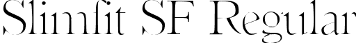 Slimfit SF Regular font - slimfitsf.ttf