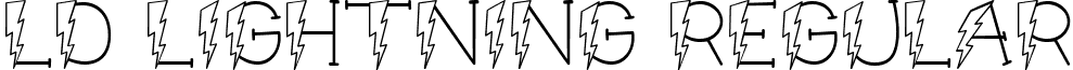 LD Lightning Regular font - ldlightning.ttf