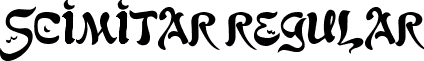 Scimitar Regular font - scimitar-regular.ttf