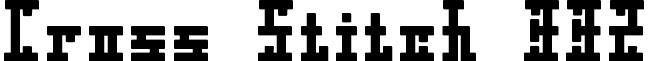 Cross Stitch 332 font - crossstitch332regular.ttf