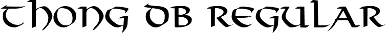 Thong DB Regular font - thong-regulardb.ttf