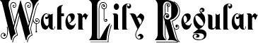WaterLily Regular font - waterlily.ttf