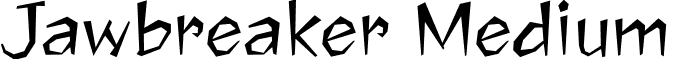 Jawbreaker Medium font - Jawbreaker.ttf