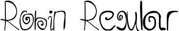 Robin Regular font - Robin.ttf