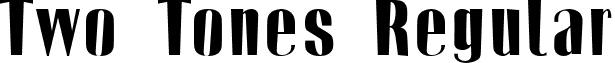 Two Tones Regular font - TWOTONES.TTF