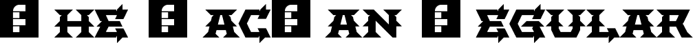 The PacMan Regular font - the_pacman.ttf