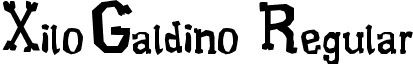 XiloGaldino Regular font - Xilo_Galdino.ttf