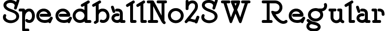SpeedballNo2SW Regular font - SPEENS__.TTF