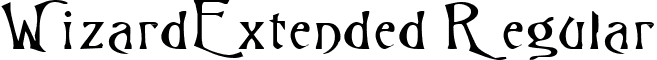 WizardExtended Regular font - wizae___.ttf